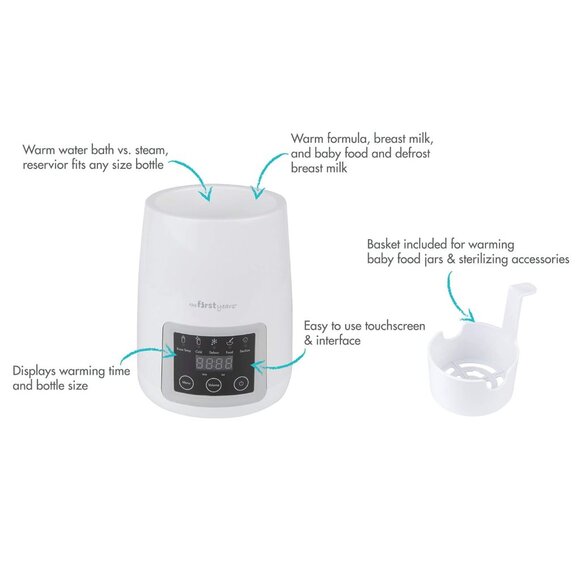 The First Years 5-1 Gentle Warmth Digital Portable Baby Bottle Warmer - Picture 2 of 4